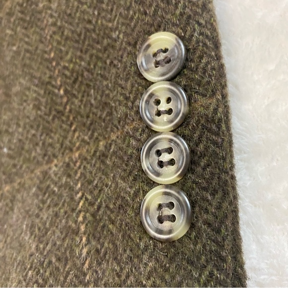 Vintage Brooks Brothers Sport Coat Blazer Jacket Mens sz 44 Camel Hair Plaid USA - Picture 8 of 16